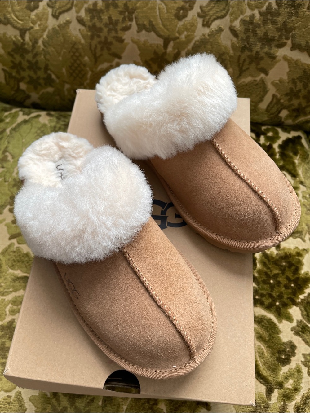 ‼️SOLD‼️UGG Cozy Suede Chestnut Slippers - Picture 4 of 15